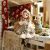 Cloveray 14 Cute Vinyl BJD Doll 45cm Ball-Jointed Doll with 15 Articulated Joints, Fully Articulated, Glass Eyes, Handmade Makeup, Interchangeable