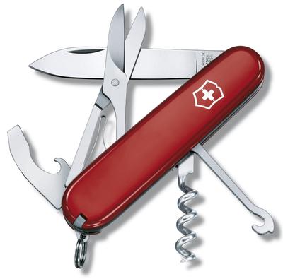 VICTORINOX Compact Red Schweizer Taschenmesser Multifunktionsmesser Camping Outdoor Abisolierzange Schublade Schreibgerät Kugelschreiber Schere Multi