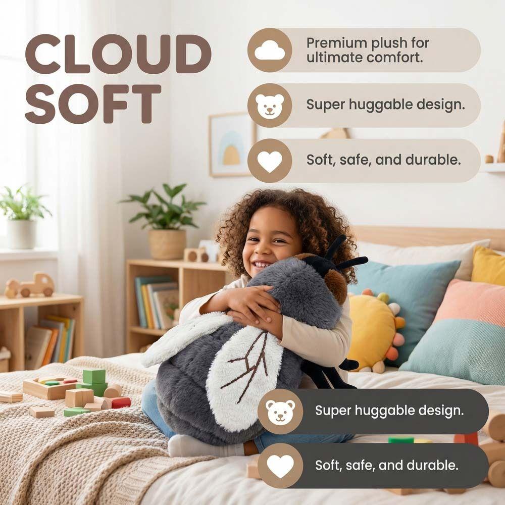 Collection Fly Plush Doll Soft Stuffed Animals Doll Simulation Fly Plush Toy  Boys Girls