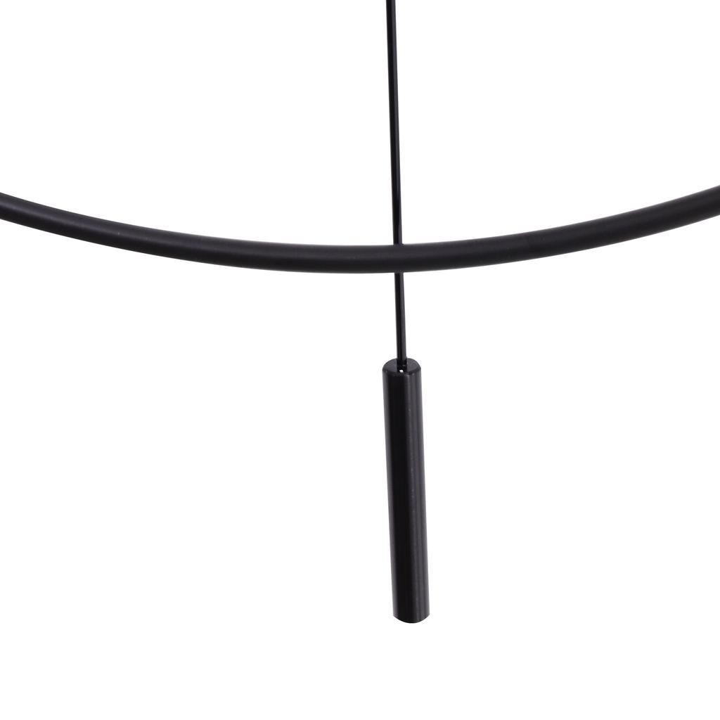 Silent Wall Clock 23.6 inch No Ticking, Modern Round Iron Decorative Clock for Living Room Bedroom Office, Battery Operated