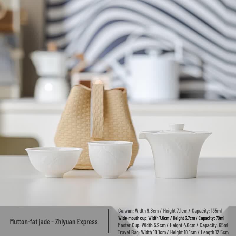 

Muyi Zhiyuan Portable Ceramic Travel Tea Set