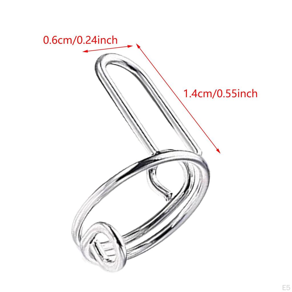 10 Pack Nail Rings for Acrylic Nails, No Required, Adjustable Size Women