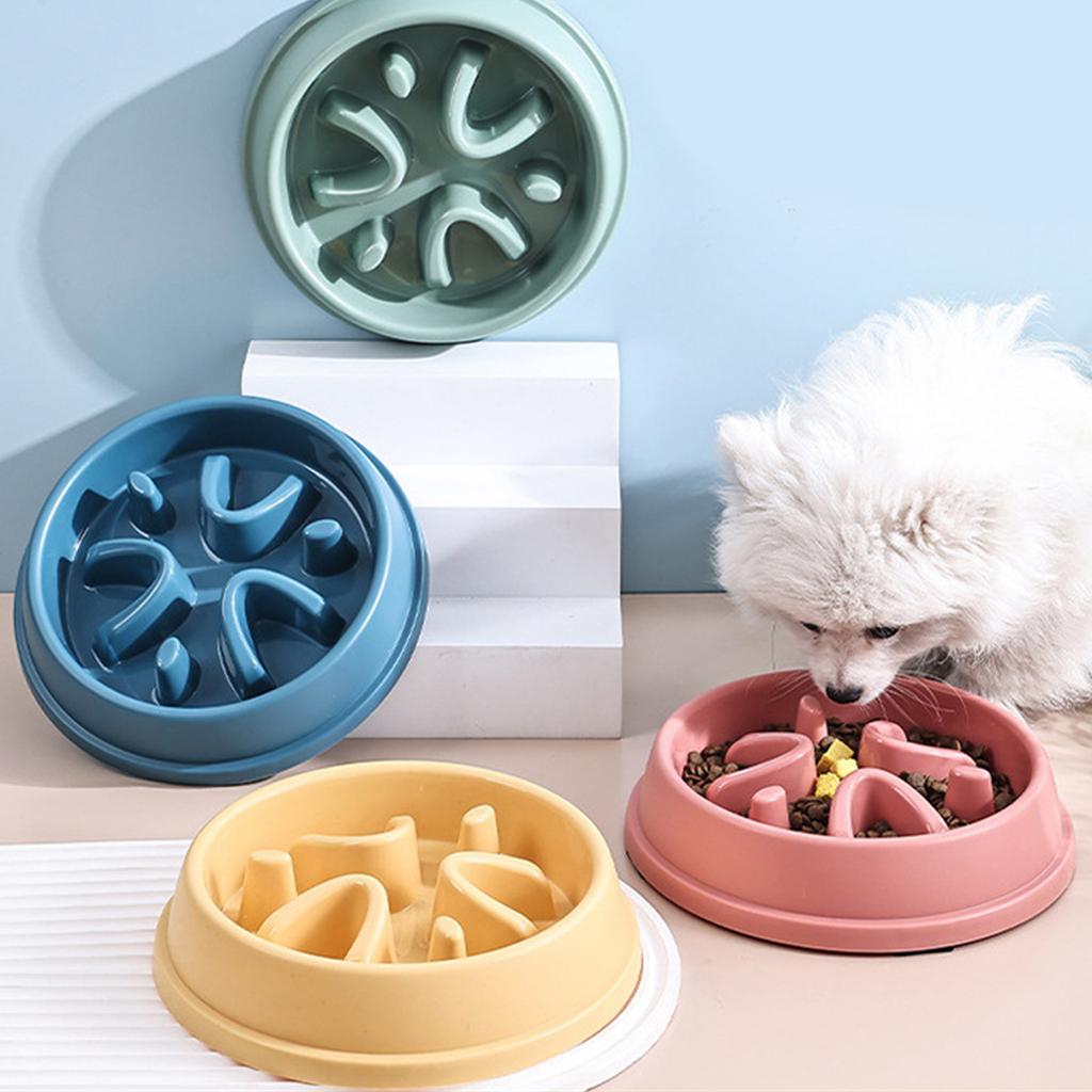 Slow Feeder Dog Bowls, Dishwasher Microwave Safe Puppy Puzzle Bowl With Non- Design For Eating