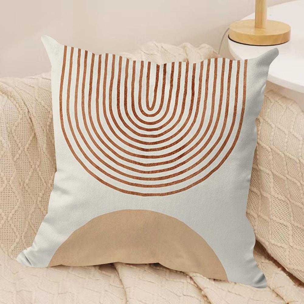 Boho Matisse Coral Lines Cushion Cover Soft Plush Fabric Double-Sided Printed Sofa Cushion Cover for All Seasons Home Decor Gift
