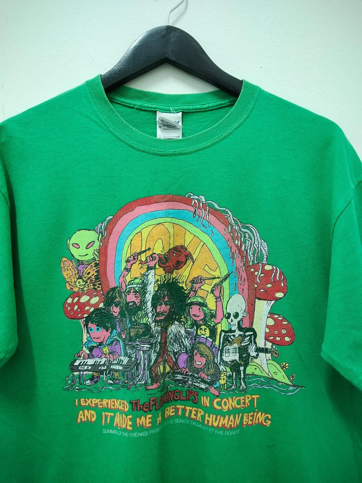 26 The Flaming Lips indie rock band t shirt Green tee Classic style NH13562 Unisex T-Shirt M