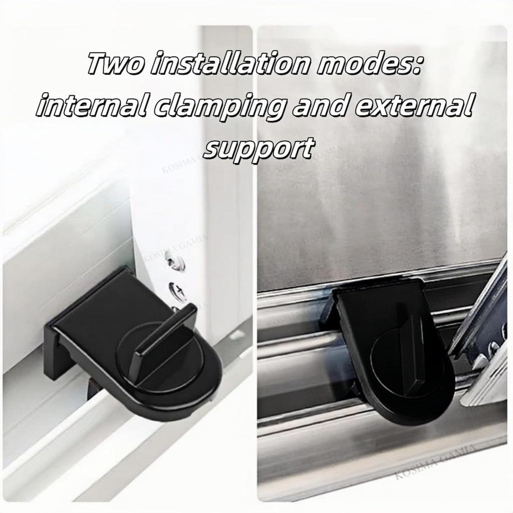 Adjustable Child Safety Window Lock Push Pull Security Door Latch Anti-Theft Window Stopper/Limiter Iron Material Cabinets