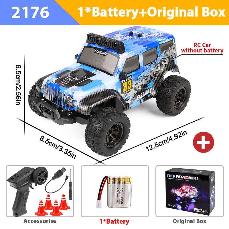1:32 Mini RC Car With Camera 20Km/h Remote Control Off-Road High Speed Racing Drift Children Electric Toy Crawler for Kids Gift