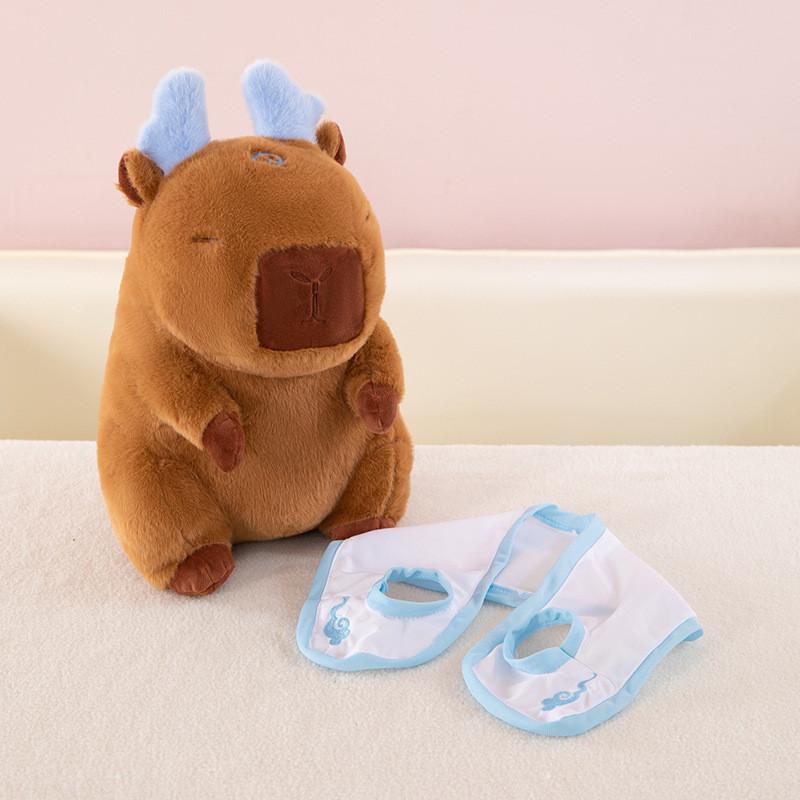 Originality Nezha Aobing Transforms Into Capybara Cartoon Plush Pillow Toy