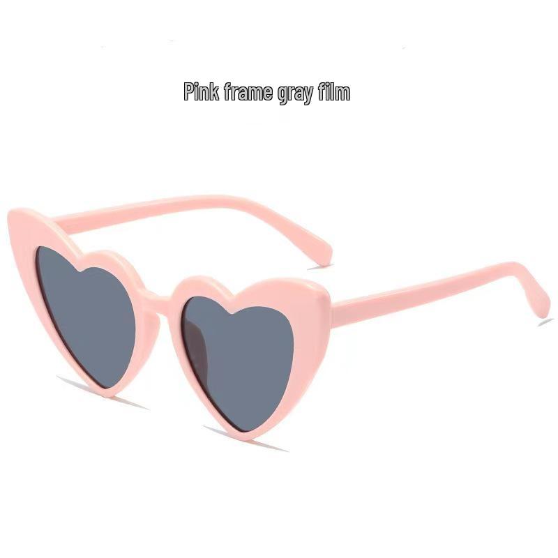 Trendy Heart-Shaped Sunglasses - Douyin Style Fashion