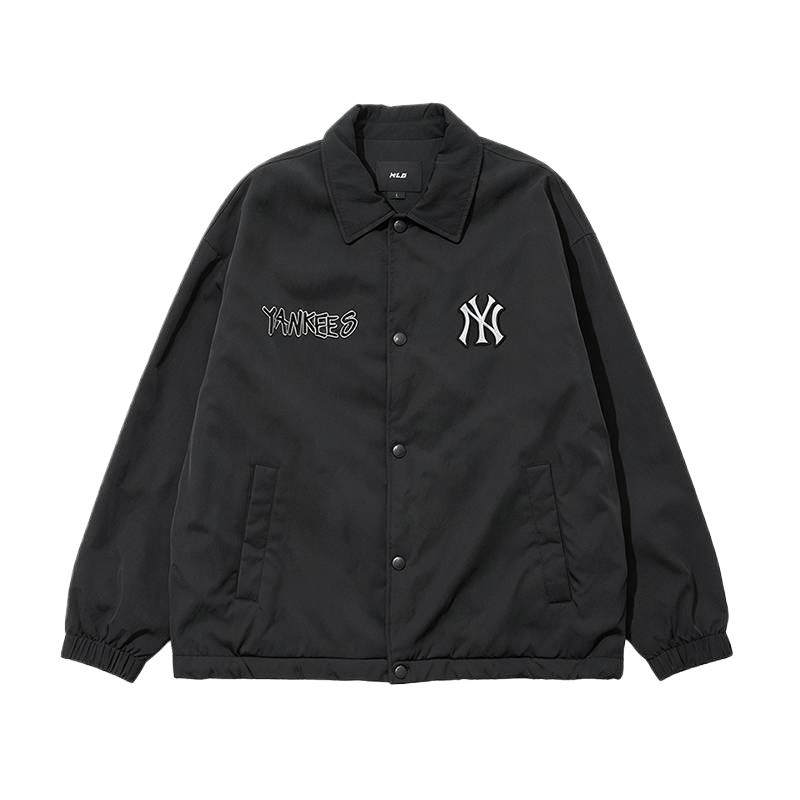 MLB Klassisch Großes Logo Rückenetikett Polo Jacke Unisex Jacken 3AJPB0866-50BKS M black