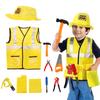 Police Officer Costume for Kids Boys Girls Costume Cop Uniform Outfit Role Play with Toys Accessories,  Kid Costume Dress Up
