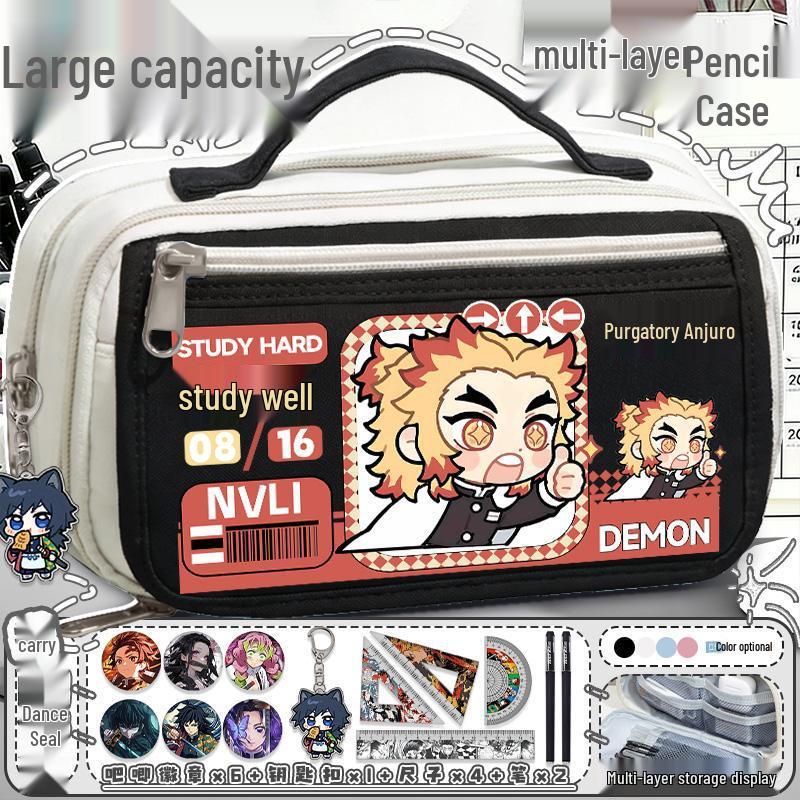 Demon Slayer Mitsuri Kanroji Large Capacity Pencil Case for Students