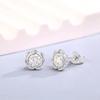 2026 Women's S925 Sterling Silver Sunflower Earrings with 5A Zircon Studs - Elegant Light Luxury Jewelry