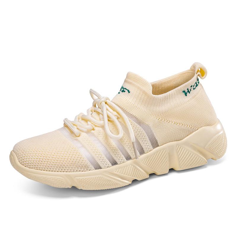 Summer large size 47 breathable fly-woven couple socks shoes casual sports shoes men's and women's light lazy shoes