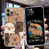LO19 Cartoon-Capybara-Hülle für Motorola E13 E15 E20 E22 E22I E22S E30 E32 E40 E7 E7I G Plus Power Play Stylus G22 G14