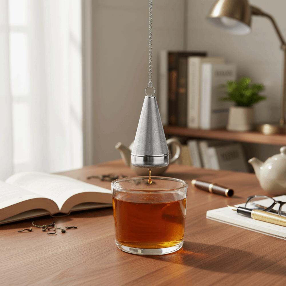 304 Stainless Steel Cone Tea Infuser Fine Mesh Tea Separation Filter Screen Tea-making Filter  Mug