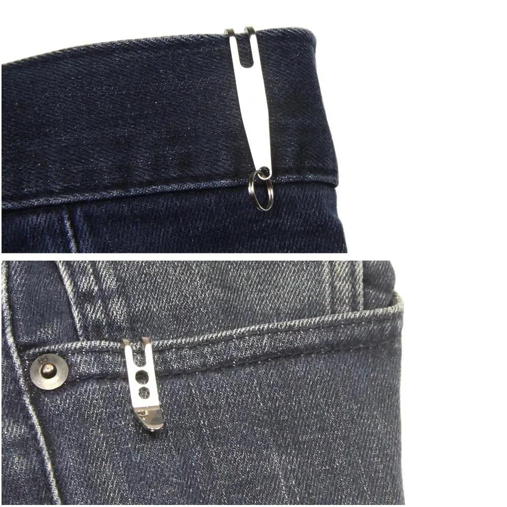 1PC Multitools Carabiner Pocket Clip Stainless Steel Bag Waist Belt Hanging Clip Mini Metal Key Buckle Holder Outdoor Tools