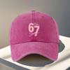 Pc  Number Vintage Baseball Cap  Lightweight In Vintage Style Machine Washable Sixpanel Design with Ventilation Holes P