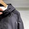 Men's Trendy Hooded Windbreaker Pullover with Large Pocket for Casual Spring Workwear
