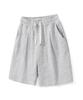 COSTUME O’CLOCK [Coolpass] Elastic Waist Wide One-Pleat Sweat Half Pants 3 Colors