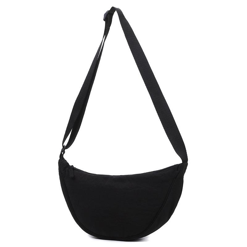 

Women s Nylon Crossbody Dumpling Bag - Stylish Shoulder Bag for Students чорний