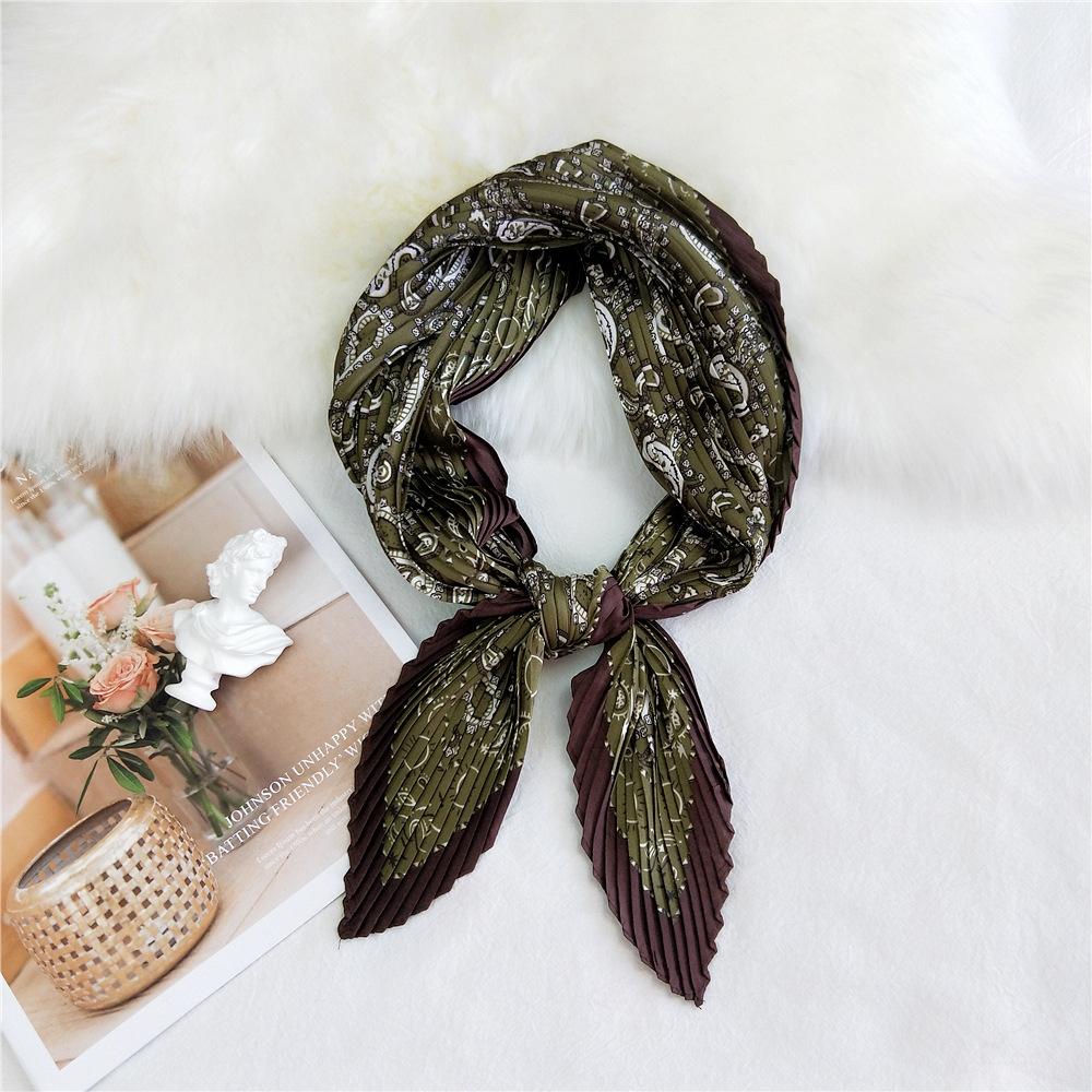 Fashion Decoration Scarf Hairband Tie Hair 70 Small Square Scarf Silk Scarf Women'S Spring And Autumn Versatile Small Scarf Professional Scarf