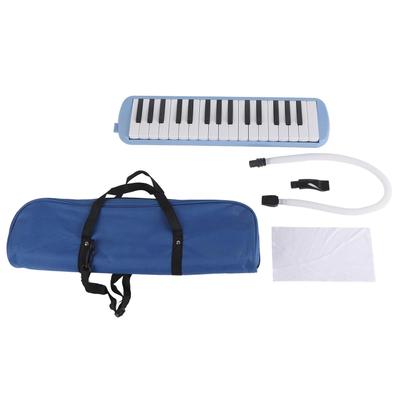 This Bag, Which Includes a 32-key Melodica, Mouthpiece, and Piano-style Keyboard Instrument, Is Suitable for Both Beginners and Adults (blue). It