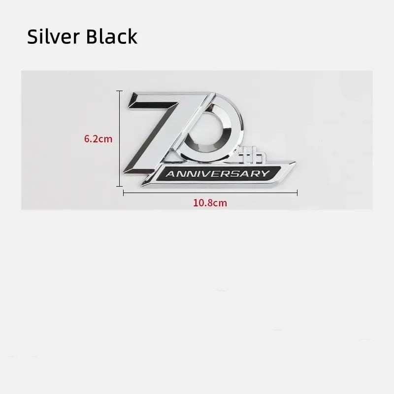 3D ABS Auto Buchstaben Kotflügel Zierleiste Heckklappen Plakette Für Land Cruiser 70. Jubiläum Logo Prado Emblem Aufkleber Zubehör