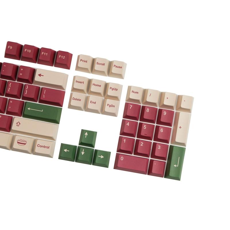 142 Tasten Tastenkappen Profil PBT Dye Sub Mechanische Tastatur Tastenkappe für MX hes GK64 68 84 87 96 980 GH60
