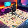 Custom Name Personalized Crayon Shin Print Carpet, Versatile Home Decor Rug, for Playroom, Apartment, Balcony, Entryway, Hallway Gift