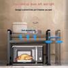 Retractable Carbon Steel Microwave Oven & Rice Cooker Storage Rack