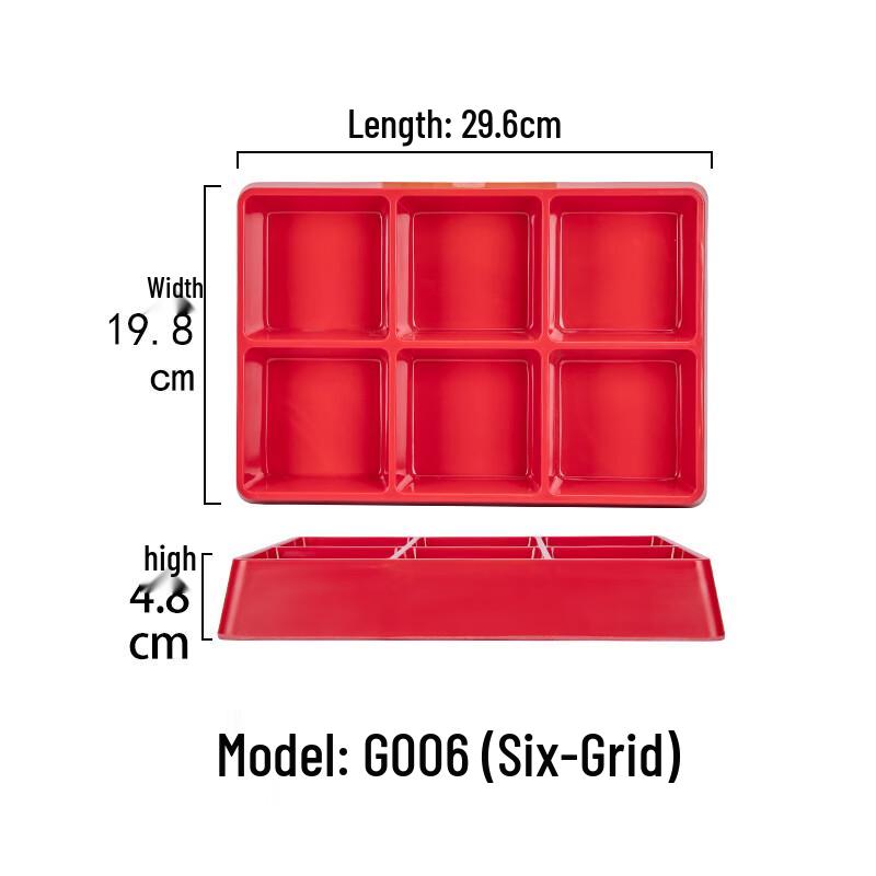 Chinese Style Melamine Compartment Serving Plate