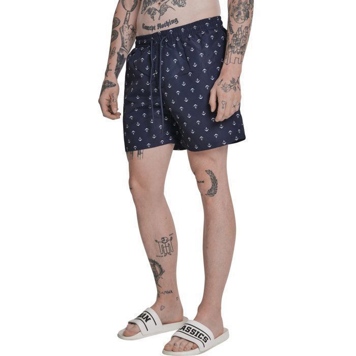 Short de bain - PATTERN SWIM - Bleu marine - Respirant - Natation - Mixte