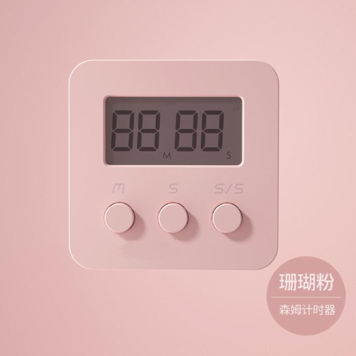 

Digital Timer Reminder Timer Kitchen Baking Student Postgraduate Exam Question Study Stopwatch Fitness Timer Electronic Timer рожевий