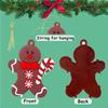 Small Gingerbread Man Pendant Cute Christmas Tree Decorations Gingerbread Man Christmas Ornaments Set Santa for Xmas for Holiday