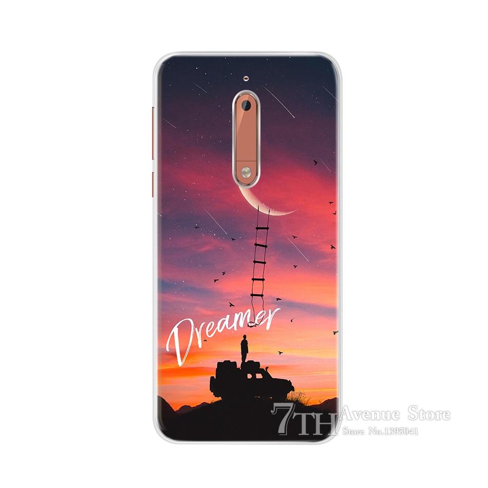 For Nokia 5 Case 5.2" Cartoon Soft Silicone TPU Phone Case For Nokia 5 Nokia5 Global Dual TA-1024 TA-1053 TA-1044 Back Cover