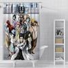Anime Steins Gate Shower Curtain Waterproof Polyester Fabric Paint Colorful Bath Curtains Home Bathroom Decor Curtain With Hook