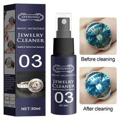 Jewelry Cleaner Spray Kit with Gloves Brush Universal Easy To Use Jewelry