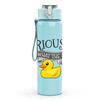 1PC Seriously Duck Funny Slogan Print 750ml Color Plastic Sports Water Bottle Leakproof Flip Straw Lid Suitable for Sports Office Home Use