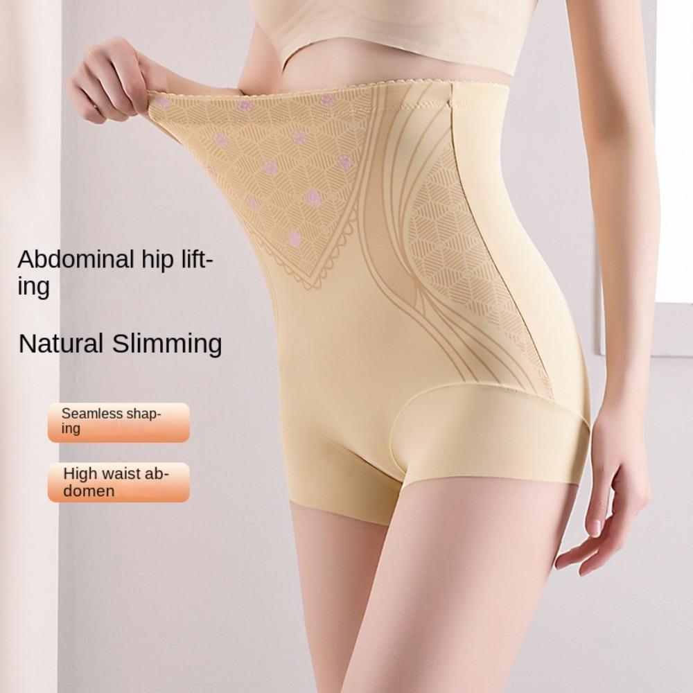 Shapewear Postpartum Body Shaper Thin Butt Lifter Underpants Elastic High Waist Briefs  Lady