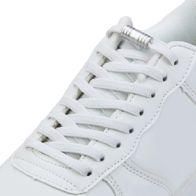 Metall-Aglets Elastische Schnürsenkel Strapazierfähig Abriebfest Schuhbänder Einfache Montage Perfekt Für Kinder Erwachsene Senioren