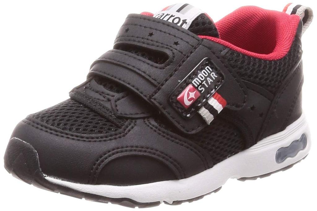 Sneakers CR Athletic shoes Wide available Kids Boys Girls 3E cm [Carrot] C2146,2175 2E/3E 14~21cm 0.5cm Black/Red 19.0