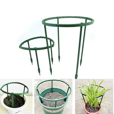 4pcs Greenhouse Plant Support Cage Plie Flower Stand Holder Plastic Semicircle For Orchard Fixing Rod Gardening Bonsai Tools