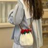 Creative Bucket Pouch Material Kit Soft Crocheted Bouquet Handbag For Girlfriend and Mom Gift
