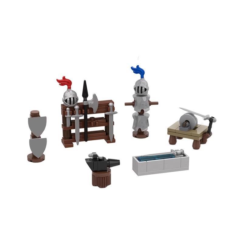 Building Block 117559 Blacksmith Accessories, Weaponry, Accessory Sets, Medieval Castles