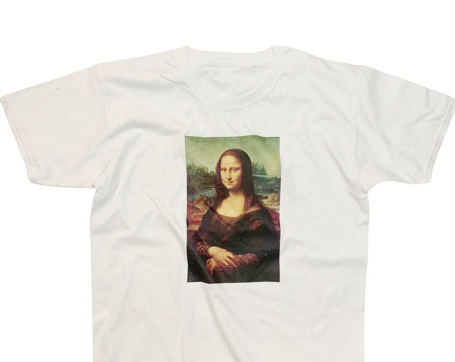 Mona Lisa by Leonardo Da Vinci Graphic T-Shirt Print 2XL