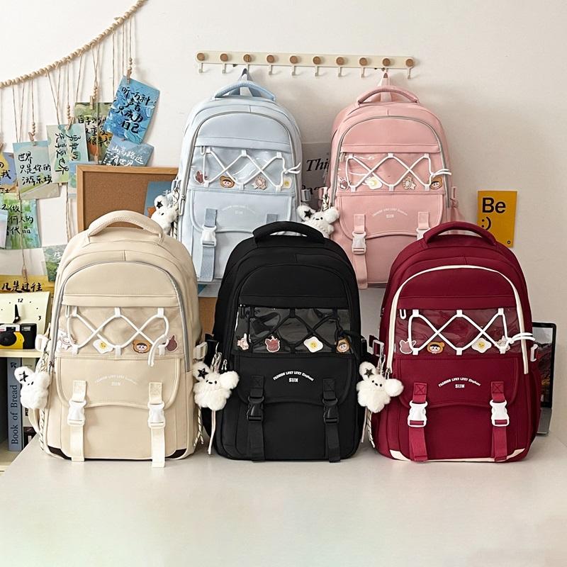 Women's Large Capacity Backpack College Style Student Schoolbag