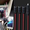 3 Socket Car Cigarettes Lighter Splitter Car Fast Chargers 120W 12V 24V Car Chargers Adapter for Mobile Device
