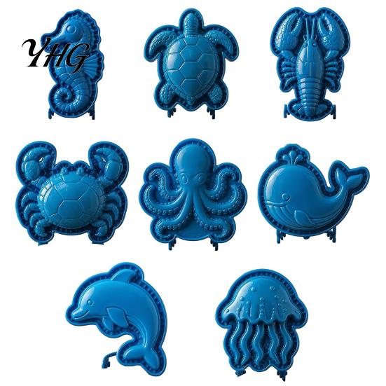 Decorative Biscuit Molds for Snacks Marine Animal Mini Pie Mold, Durable Non-stick Reusable Dough Cutter, Easy Operation Meat Maker Hand Press