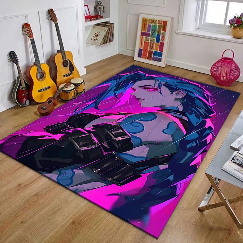 Game Lol Printed Area Rug Carpet for Bedroom Living Room Home Decor Rugs Mat Non Slip Mat Rug for Bedside